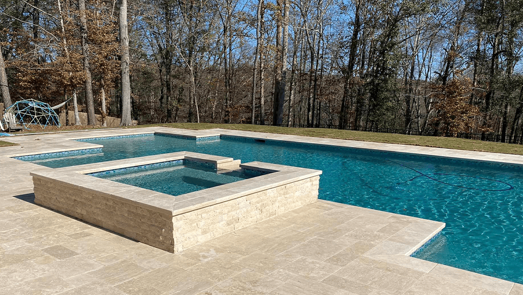 Custom geometric pool