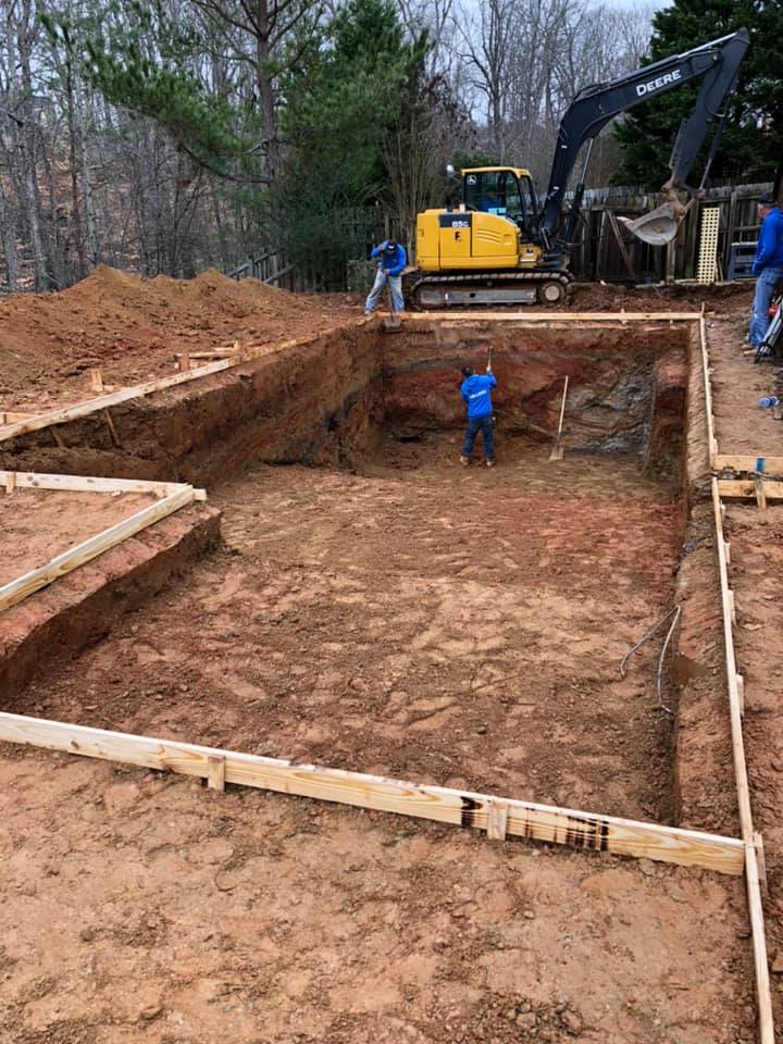 During Pool Installation in Alpharetta, GA